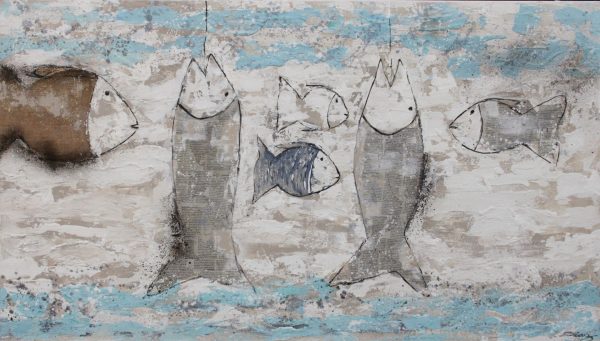 La Mar Salada Turquesa Painting - Image 2
