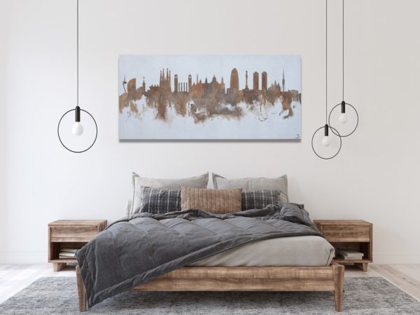 Painting Barcelona Skyline 2
