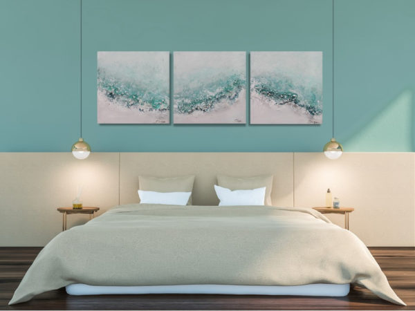 caribbean triptych painting