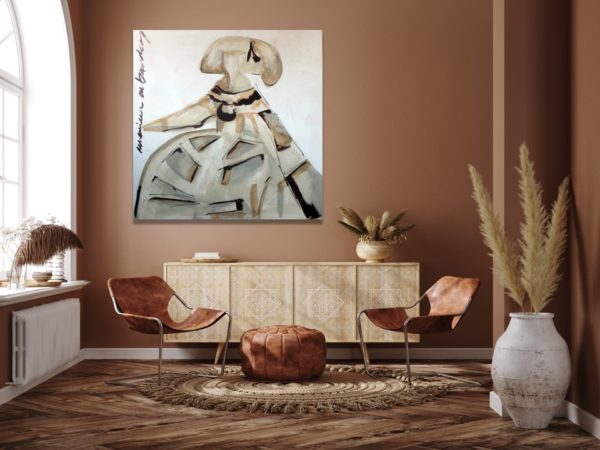 Menina Burdeos Painting